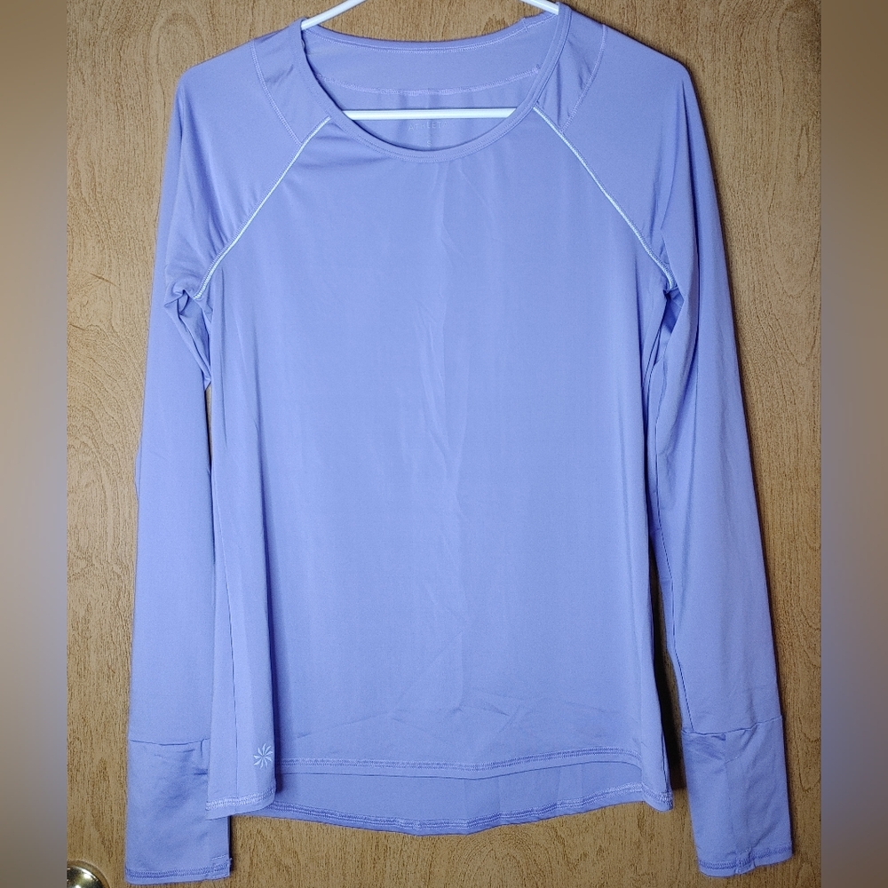 Athleta Women's Pastel Purple Long Sleeve Top S